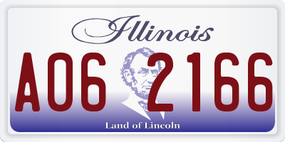 IL license plate A062166