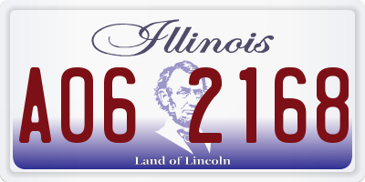 IL license plate A062168