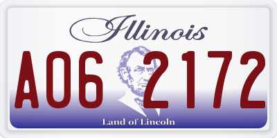 IL license plate A062172
