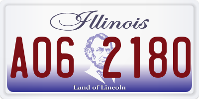 IL license plate A062180