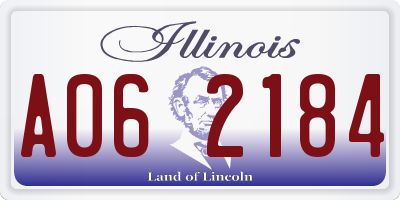 IL license plate A062184