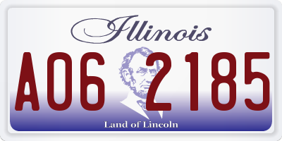 IL license plate A062185