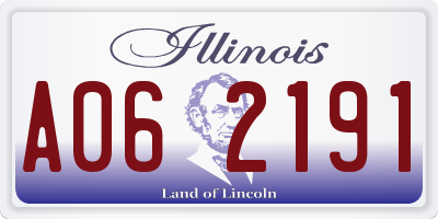 IL license plate A062191