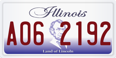 IL license plate A062192