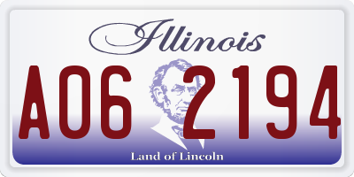 IL license plate A062194
