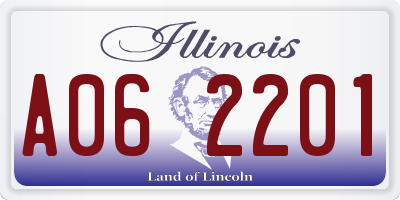IL license plate A062201