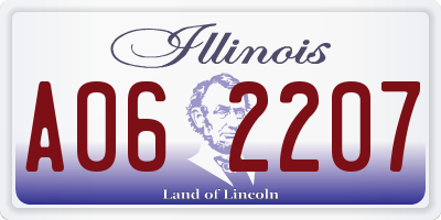 IL license plate A062207