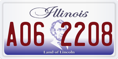 IL license plate A062208