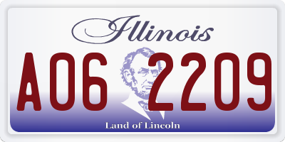 IL license plate A062209
