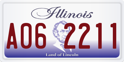 IL license plate A062211