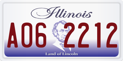 IL license plate A062212