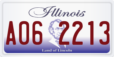 IL license plate A062213