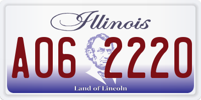 IL license plate A062220