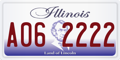 IL license plate A062222