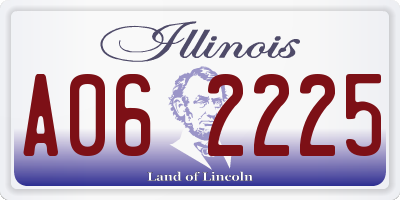 IL license plate A062225