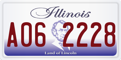 IL license plate A062228