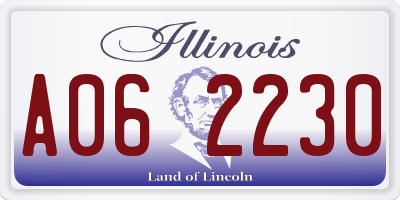 IL license plate A062230