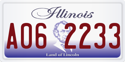 IL license plate A062233