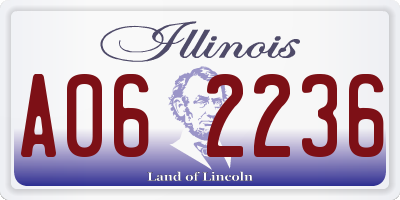 IL license plate A062236