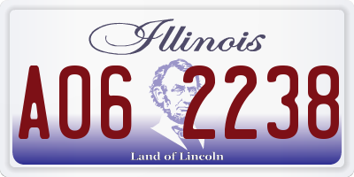 IL license plate A062238