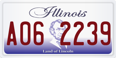 IL license plate A062239