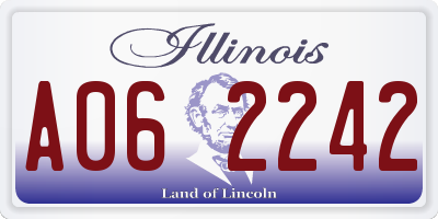 IL license plate A062242