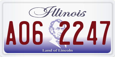 IL license plate A062247