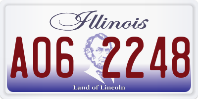 IL license plate A062248