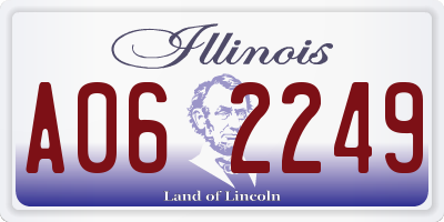 IL license plate A062249