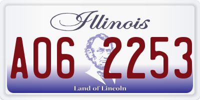 IL license plate A062253