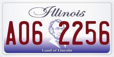 IL license plate A062256