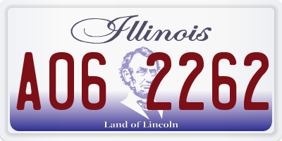 IL license plate A062262