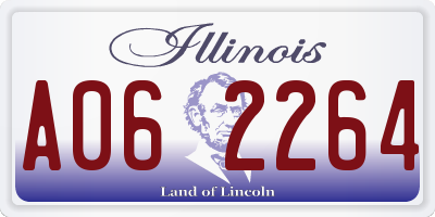 IL license plate A062264