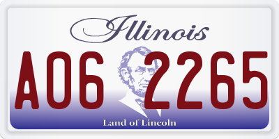 IL license plate A062265