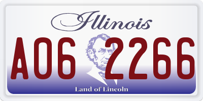IL license plate A062266