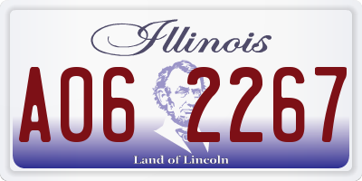 IL license plate A062267