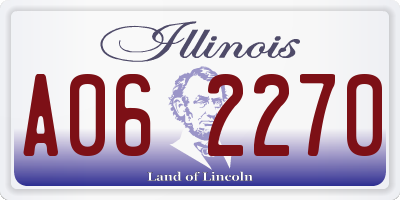 IL license plate A062270