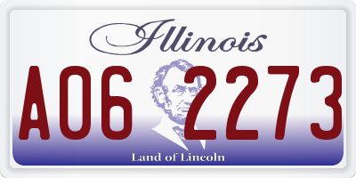 IL license plate A062273