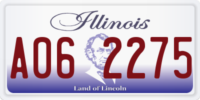 IL license plate A062275