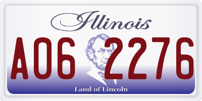 IL license plate A062276