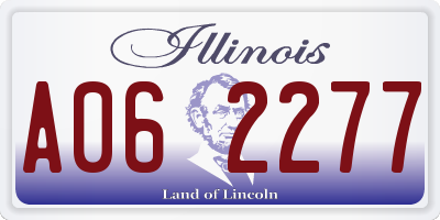 IL license plate A062277