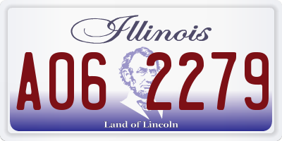 IL license plate A062279