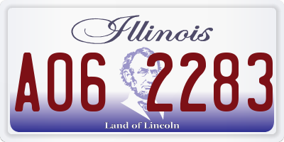 IL license plate A062283