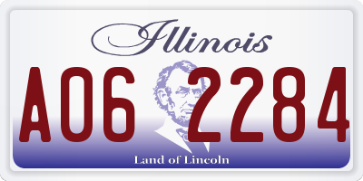 IL license plate A062284