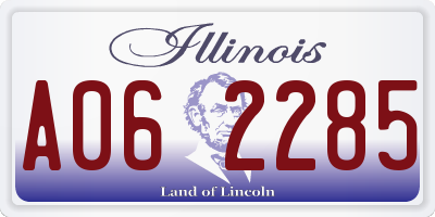 IL license plate A062285