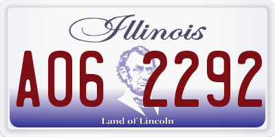 IL license plate A062292