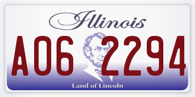IL license plate A062294