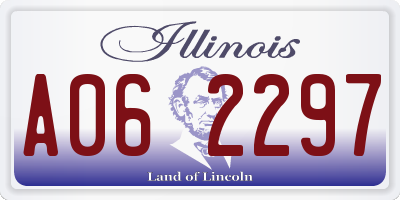 IL license plate A062297