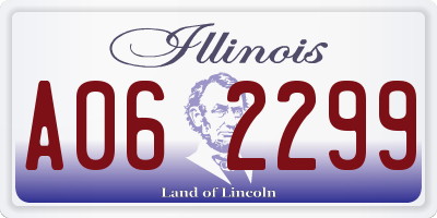 IL license plate A062299