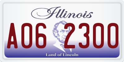 IL license plate A062300